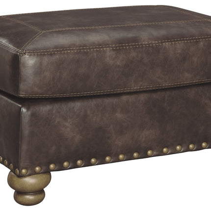 Nicorvo - Coffee - Ottoman Ashley Furniture 