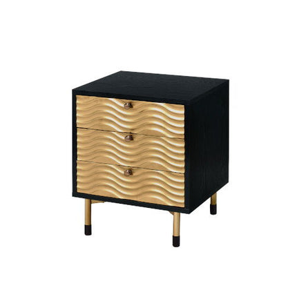 Alston - Accent Table - Black & Champagne ACME 