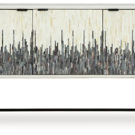 Freyton - White / Gray - Accent Cabinet Signature Design by Ashley® 