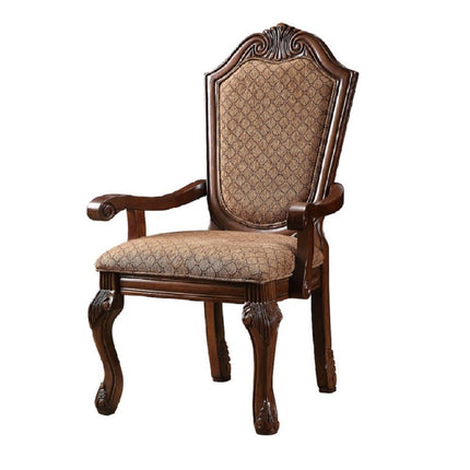 Chateau De Ville - Chair (Set of 2) - Fabric & Cherry ACME 