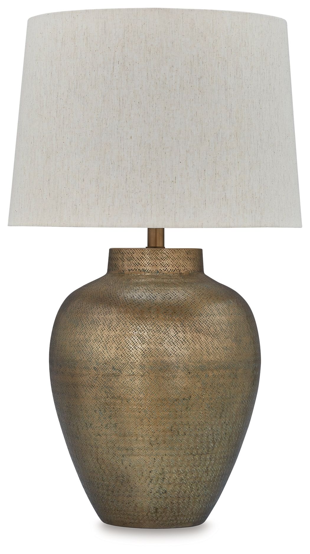 Madney - Antique Gold Finish - Metal Table Lamp - Tony's Home Furnishings