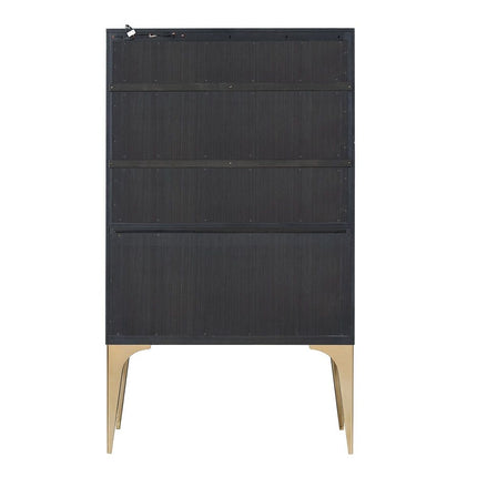 Andy - Bar Cabinet - Brushed Brown Oak Champagne ACME 