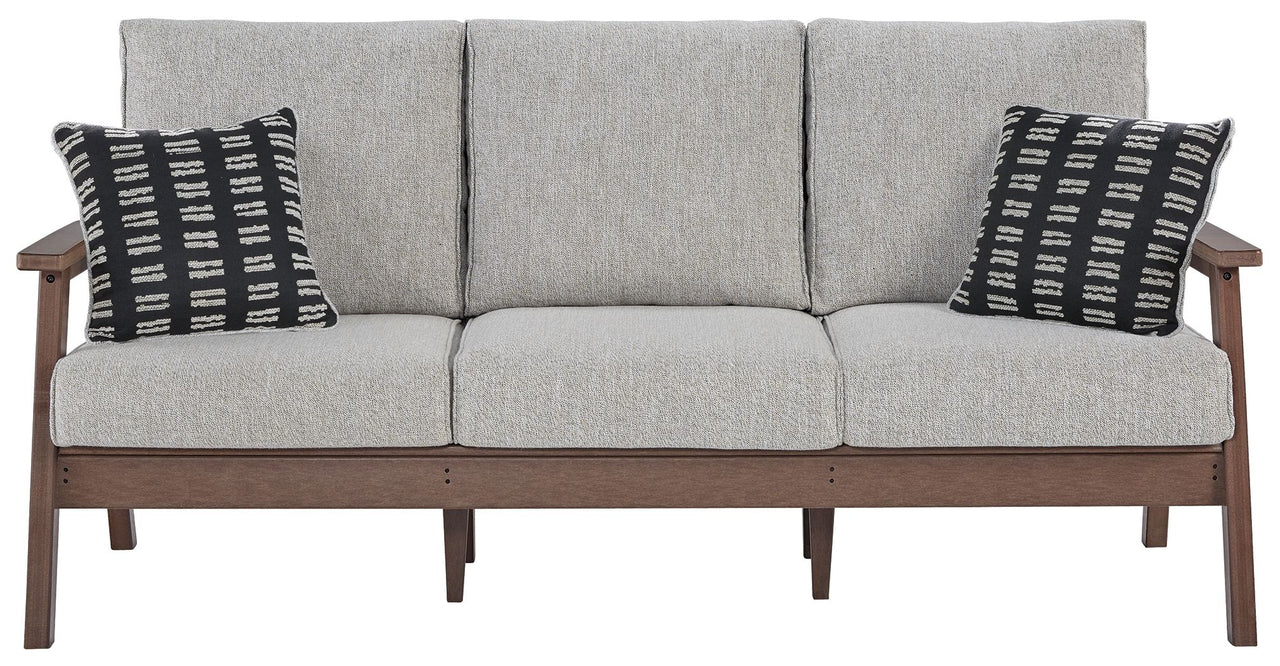 Emmeline - Brown / Beige - Sofa With Cushion - Tony's Home Furnishings
