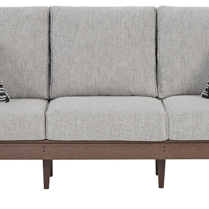 Emmeline - Brown / Beige - Sofa With Cushion Signature Design by Ashley® 