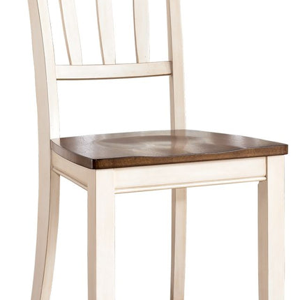 Whitesburg - Brown / Cottage White - Dining Room Side Chair (Set of 2) Ashley Furniture 