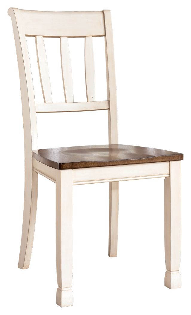 Whitesburg - Brown / Cottage White - Dining Room Side Chair (Set of 2) Ashley Furniture 