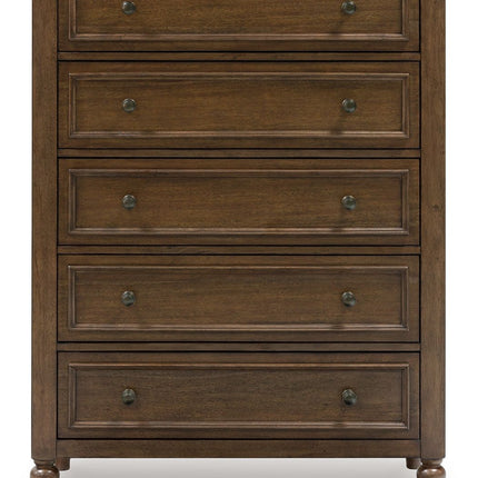 Sturlayne - Brown - Five Drawer Chest Benchcraft® 