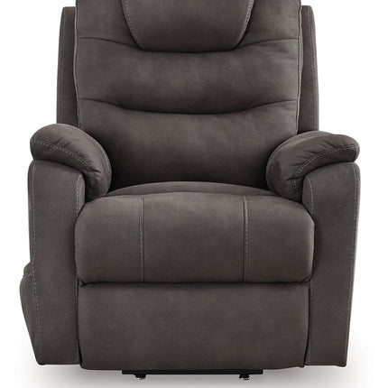 Snowfield - Gunmetal - Power Lift Recliner Signature Design by Ashley® 