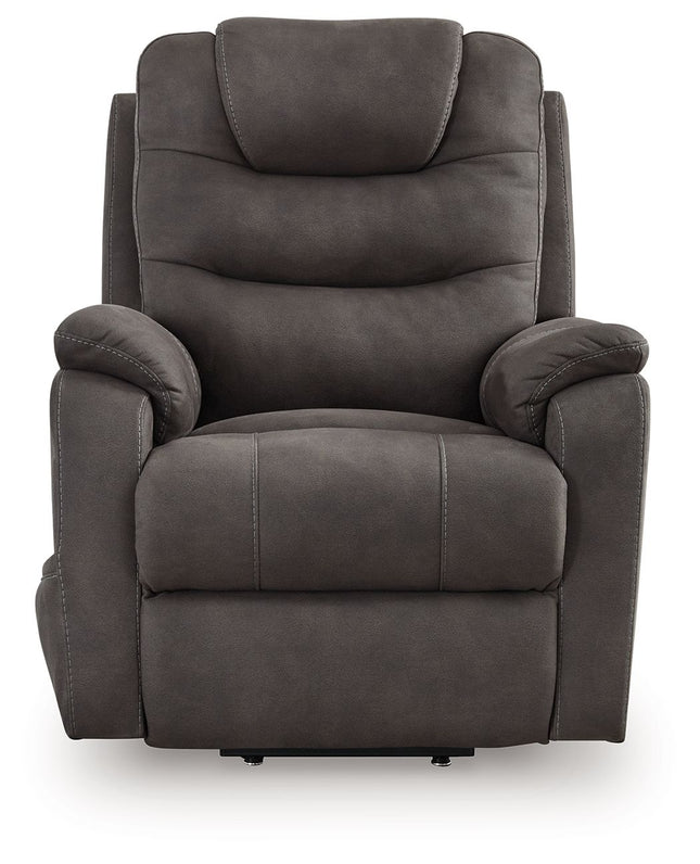 Snowfield - Gunmetal - Power Lift Recliner Signature Design by Ashley® 