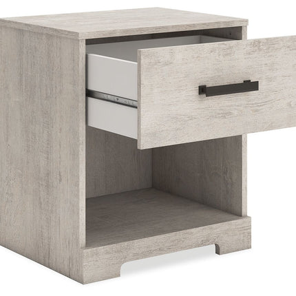 Shawburn - Whitewash - One Drawer Night Stand Signature Design by Ashley® 