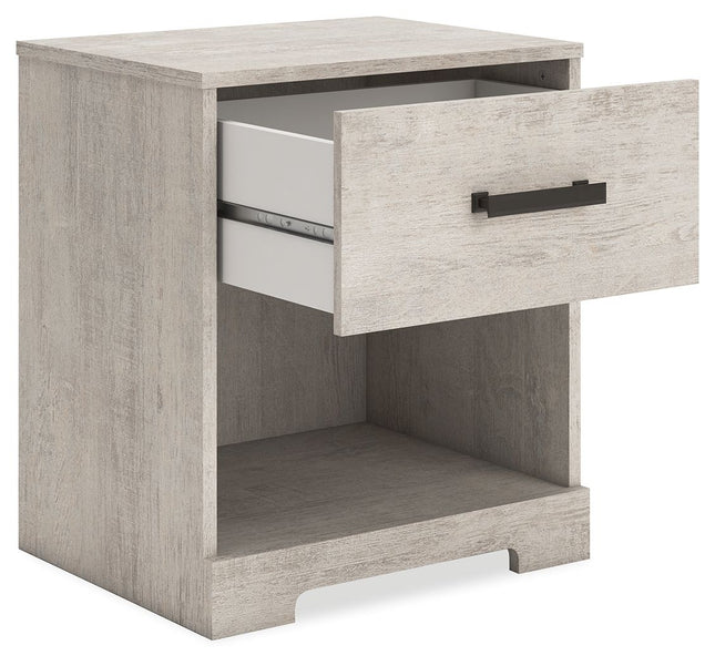 Shawburn - Whitewash - One Drawer Night Stand Signature Design by Ashley® 