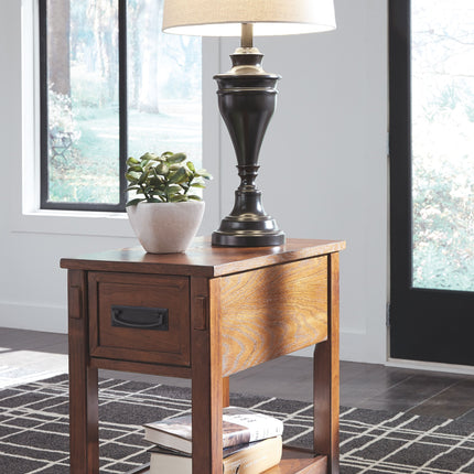 Breegin - Brown - Chair Side End Table - 1 Drawer Signature Design by Ashley® 