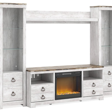 Willowton - Entertainment Center With Fireplace Option Signature Design by Ashley® 