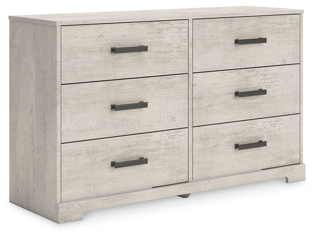 Shawburn - Whitewash - Six Drawer Dresser Signature Design by Ashley® 