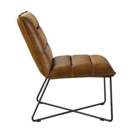 Balrog - Accent Chair - Saddle Brown Top Grain Leather ACME 