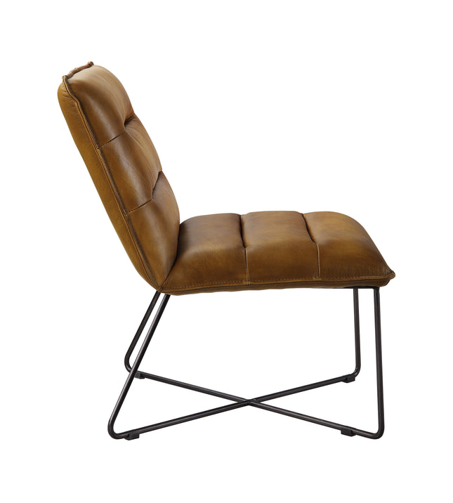 Balrog - Accent Chair - Saddle Brown Top Grain Leather ACME 