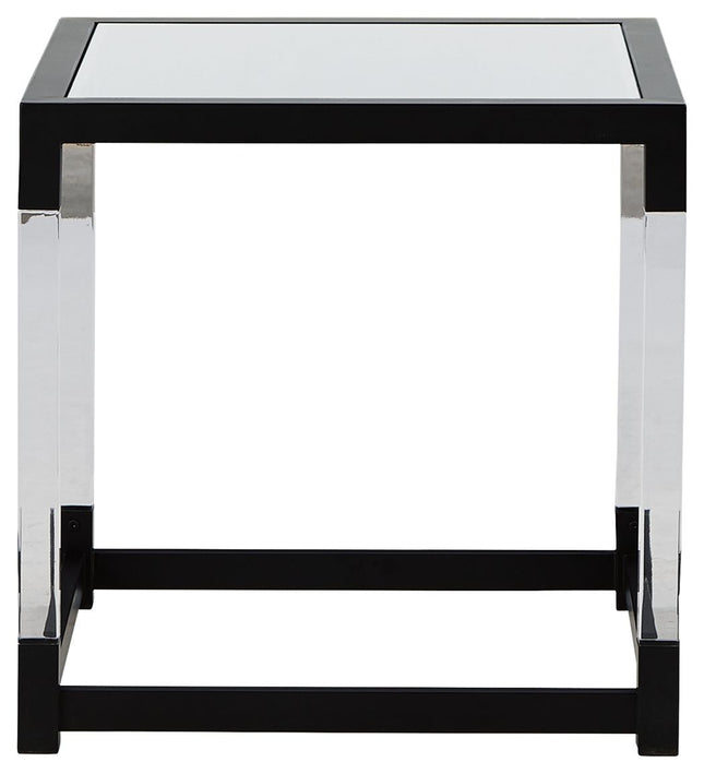 Nallynx - Metallic Gray - Square End Table Ashley Furniture 