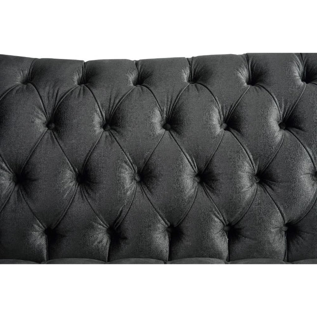 Gaura - Loveseat - Dark Gray Velvet ACME 