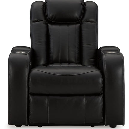 Caveman Den - Midnight - Power Recliner/ Adj Headrest Signature Design by Ashley® 