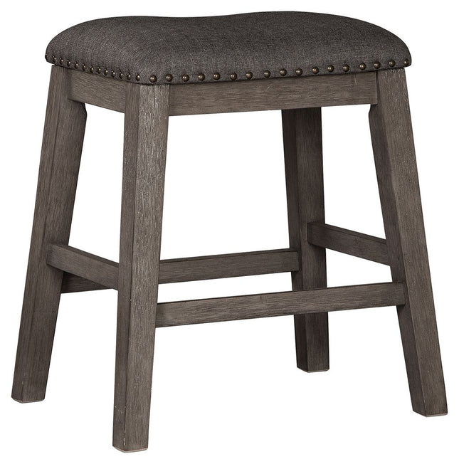 Caitbrook - Gray - Upholstered Stool (Set of 2) Signature Design by Ashley® 