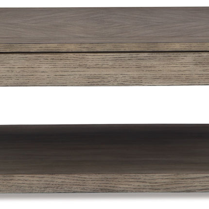 Loyaska - Grayish Brown / White - Lift Top Cocktail Table Signature Design by Ashley® 