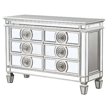 Varian - Server - Mirrored & Antique Platinum - 34" ACME 