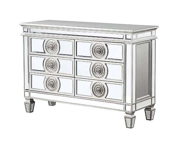 Varian - Server - Mirrored & Antique Platinum - 34" ACME 