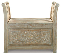 Thumbnail for Fossil - Whitewash - Accent Bench - Tony's Home Furnishings