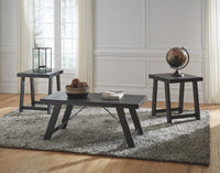 Thumbnail for Noorbrook - Black / Pewter - Occasional Table Set (Set of 3) - Tony's Home Furnishings