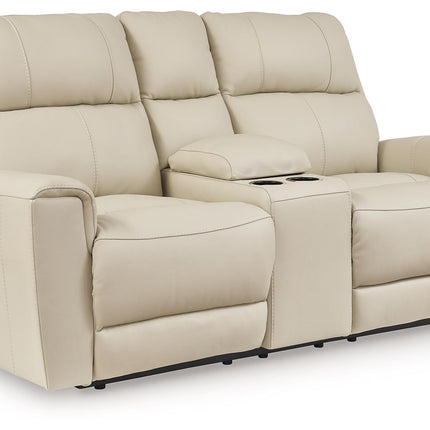 Dahlmoore - Almond - Dbl Power Reclining Loveseat With Console Signature Design by Ashley® 