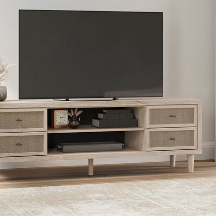 Cielden - Two-tone - Extra Large TV Stand Signature Design by Ashley® 