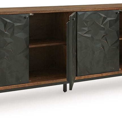 Dorannby - Black / Brown - Accent Cabinet Signature Design by Ashley® 