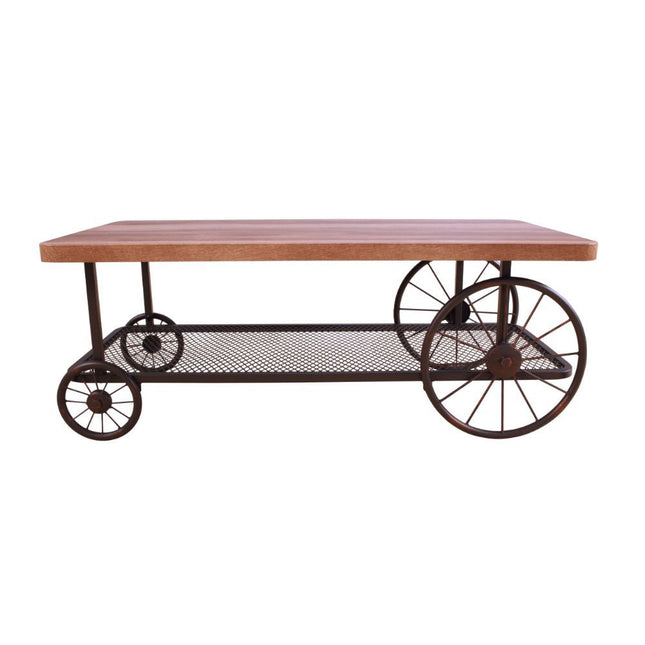 Francie - Coffee Table - Oak & Antique Gray ACME 