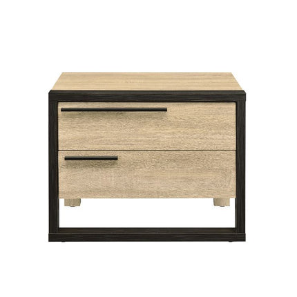 Erasto - Accent Table - Oak & Black Finish ACME 