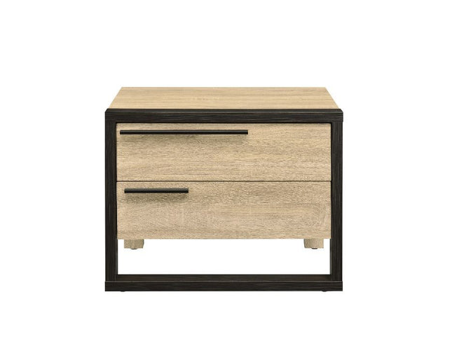 Erasto - Accent Table - Oak & Black Finish ACME 