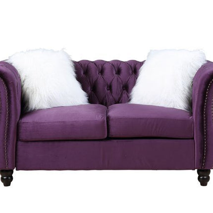 Thotton - Loveseat - Purple Velvet ACME 