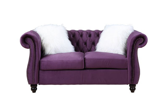 Thotton - Loveseat - Purple Velvet ACME 