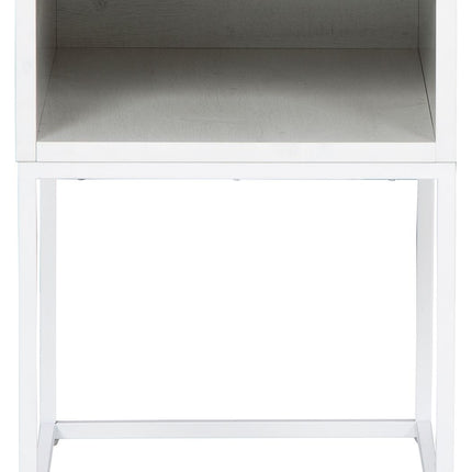 Deznee - White - Rectangular End Table Signature Design by Ashley® 