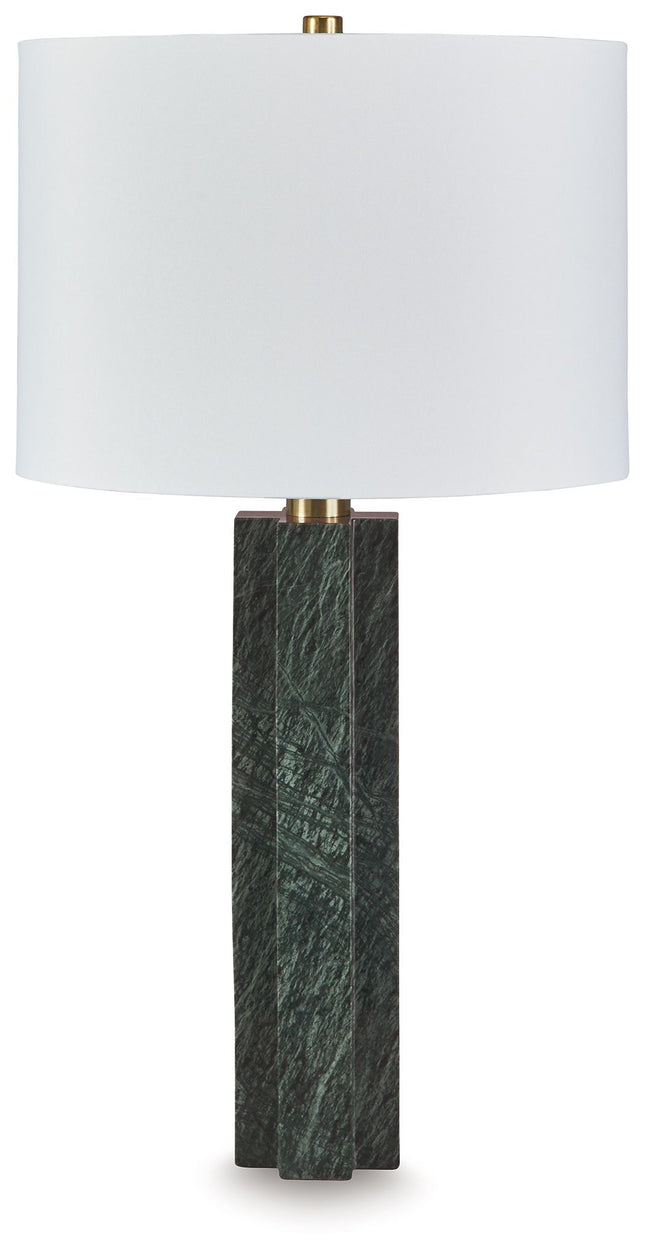 Keegan - Green - Marble Table Lamp Signature Design by Ashley® 