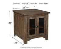 Thumbnail for Danell - Brown - Rectangular End Table - Tony's Home Furnishings