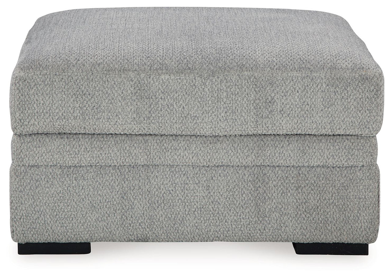 Casselbury - Cement - Ottoman With Storage - Tony's Home Furnishings