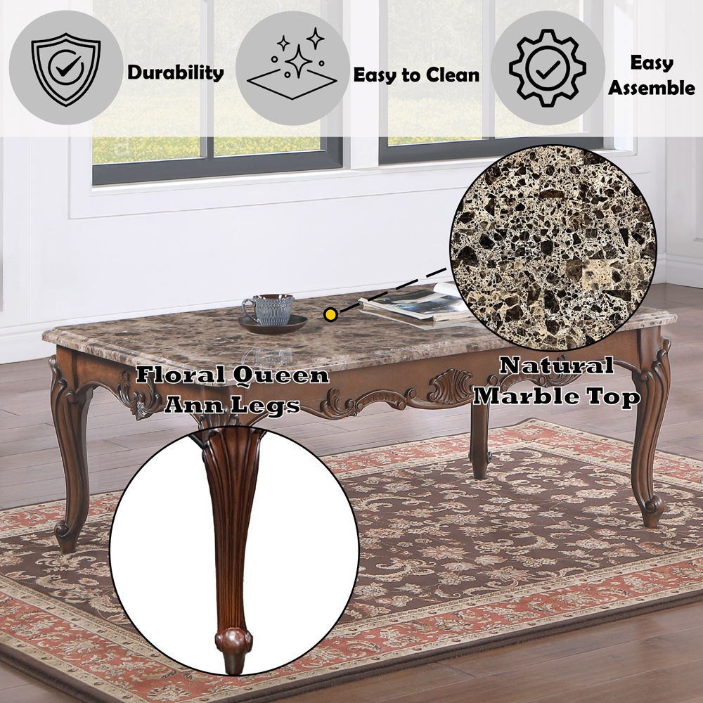 Nayla - Coffee Table - Natural Cherry - Tony's Home Furnishings