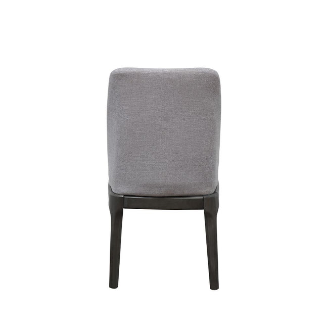 Madan - Side Chair (Set of 2) - Light Gray Linen & Gray Oak ACME 