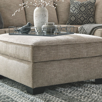 Bovarian - Stone - Ottoman With Storage Ashley Furniture 