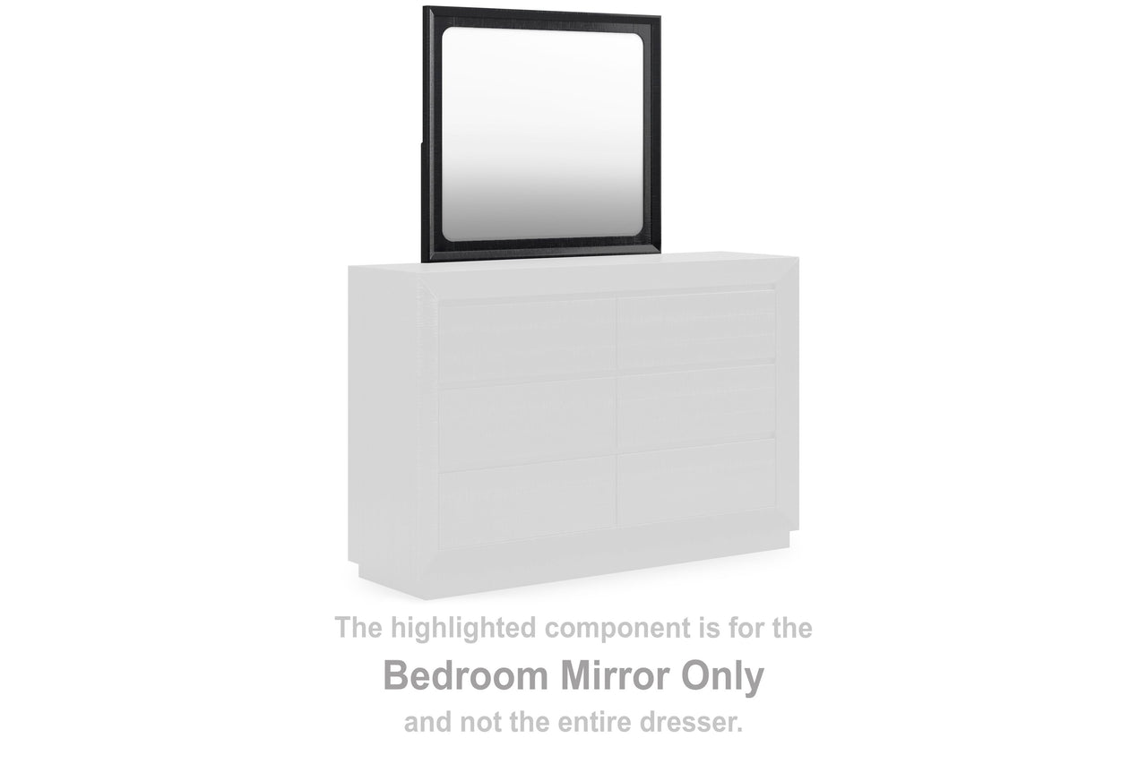 Londer - Black - Bedroom Mirror