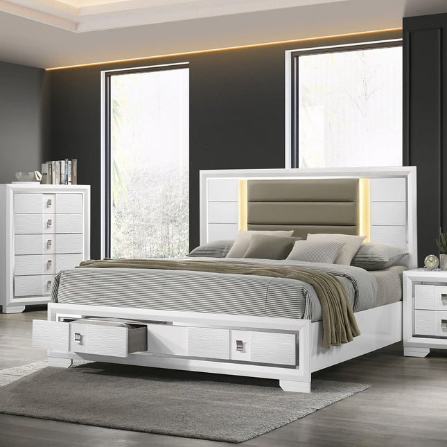 Elain - Bed With Led & Storage ACME 