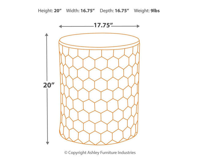 Polly - White - Stool Ashley Furniture 