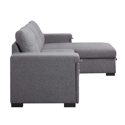 Jacop - Sectional Sofa - Dark Gray Fabric ACME 