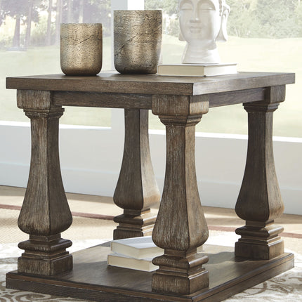 Johnelle - Gray - Rectangular End Table Ashley Furniture 