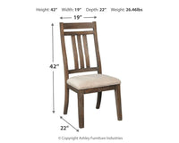 Thumbnail for Wyndahl - Rustic Brown - Dining Uph Side Chair (Set of 2) - Slatback - Tony's Home Furnishings